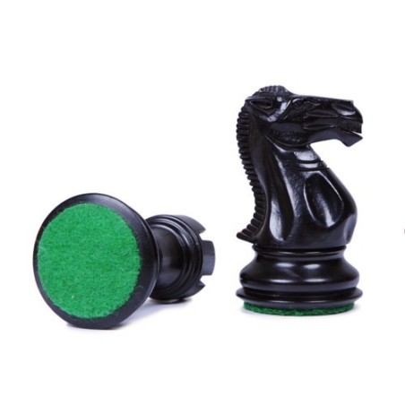 Pièces d'Echecs Stallion Ebène - Taille 5