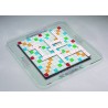 Scrabble plateau en verre