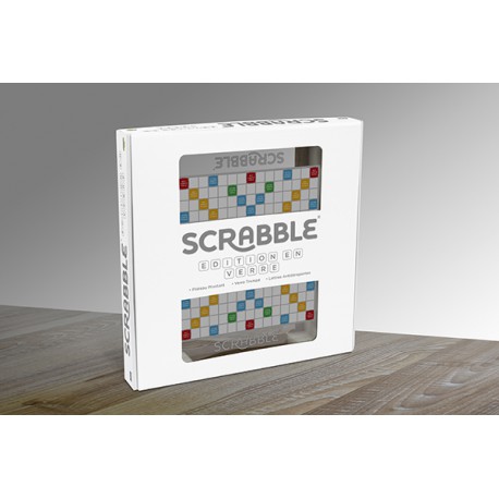 Scrabble plateau en verre