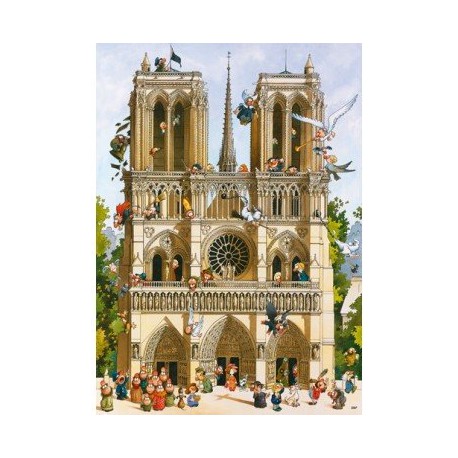 Puzzle 1000 pièces - Vive Notre Dame