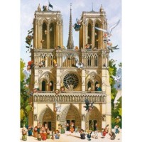 Puzzle 1000 pièces - Vive Notre Dame