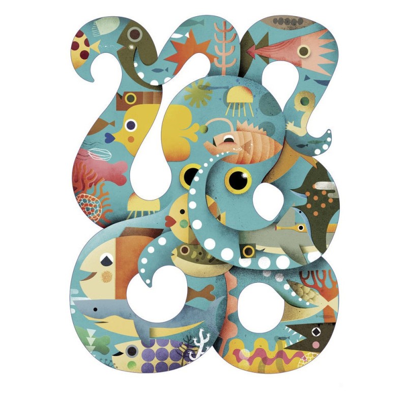 Puzzle 350 pièces - Octopus - Puzz' art Puzzle 350 pièces - Octopus - Puzz' art