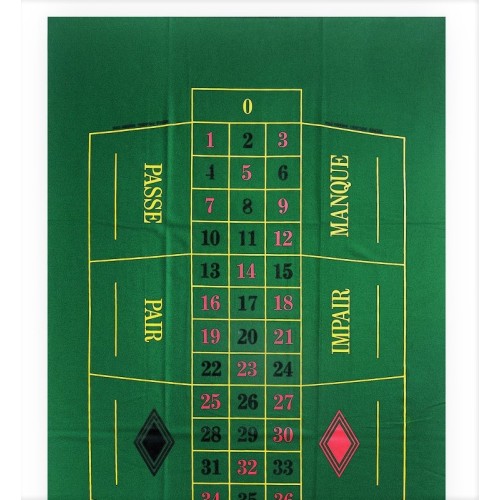 Tapis Roulette Français - Simple Zéro