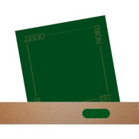 Tapis de Cartes Feutrine Verte 60cm Qualité Supérieure