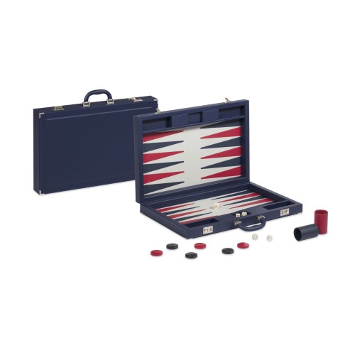 Backgammon Simili Cuir Blue...