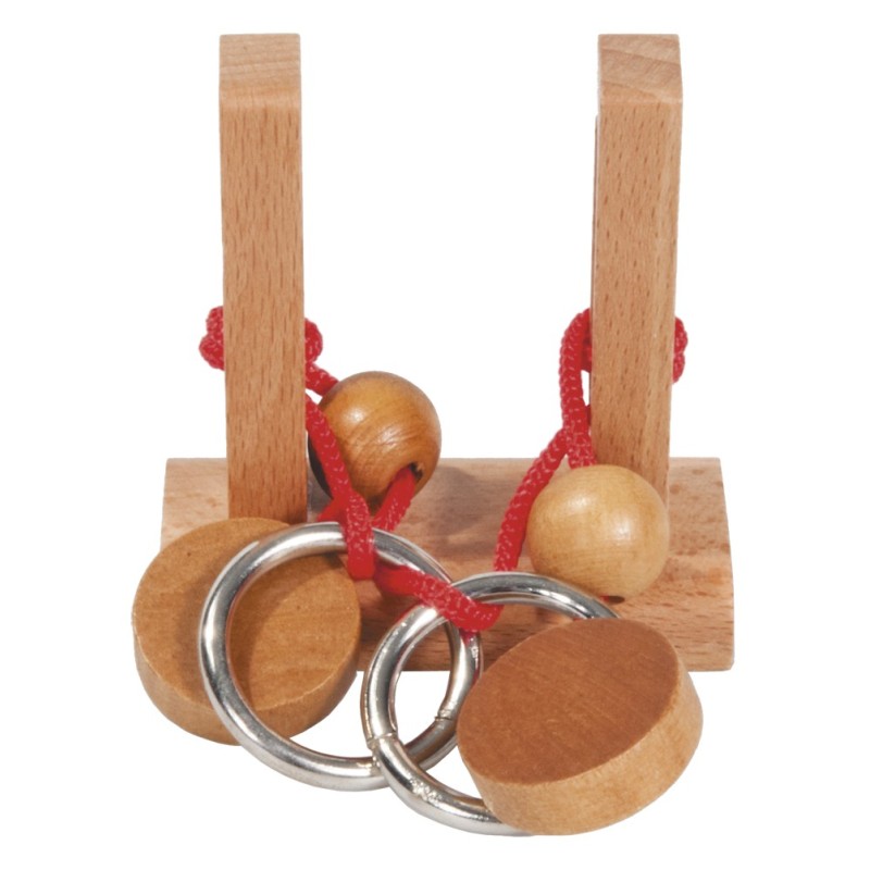 Casse-tête IQ Remove the Ring - Red String **** (n°1) Casse-tête IQ Remove the Ring - Red String **** (n°1)