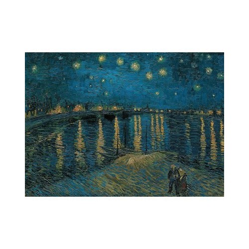 Puzzle 1000 pièces - Nuit étoilée sur le Rhône de Van Gogh