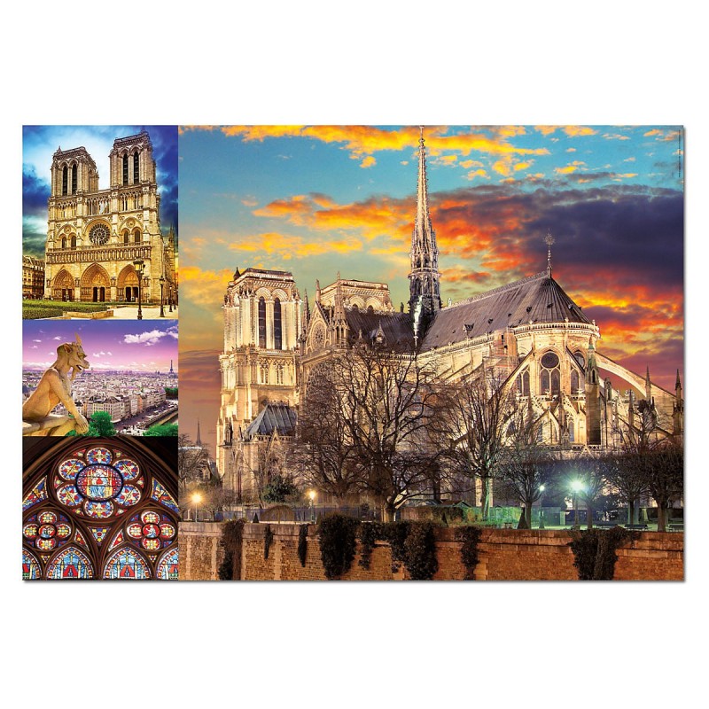 Puzzle 1000 pièces - Notre Dame (Collage) Puzzle 1000 pièces - Notre Dame (Collage)