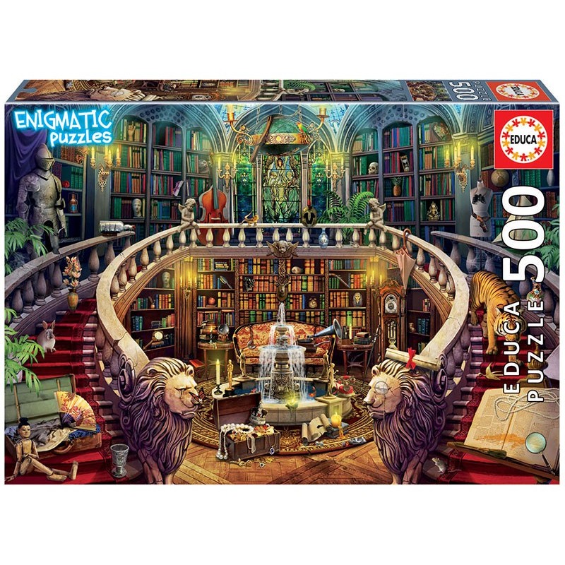 Puzzle 500 pièces Enigmes - La Bibliothèque Puzzle 500 pièces Enigmes - La Bibliothèque