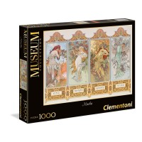 Puzzle 1000 pièces Les Quatre Saisons - Mucha (greatmuseum)