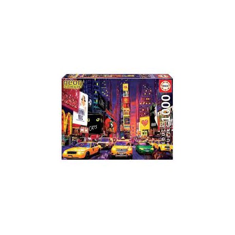 Puzzle 1000 pièces - Times Square, New-York Néon