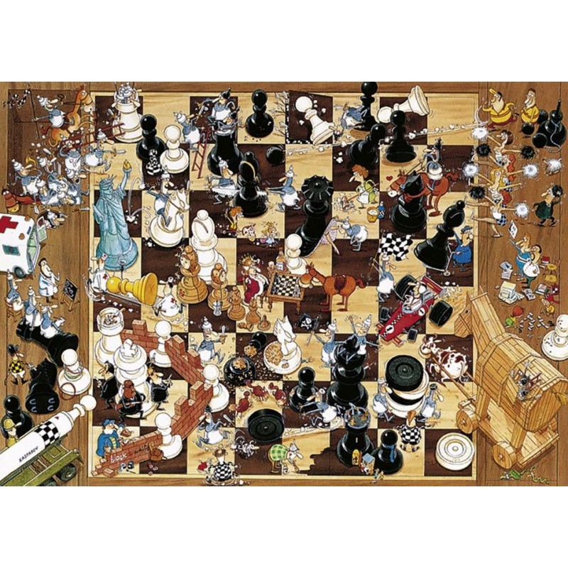 Puzzle 1000 pièces - Black or White (Echecs) Puzzle 1000 pièces - Black or White (Echecs)