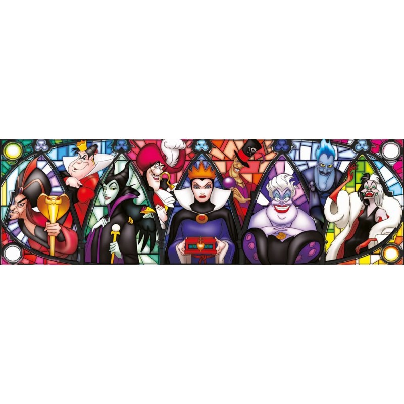 Puzzle 1000 pièces - Villains de Disney - Panorama