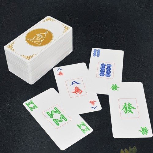 Jeu de Cartes Mah-Jong 100% Plastique