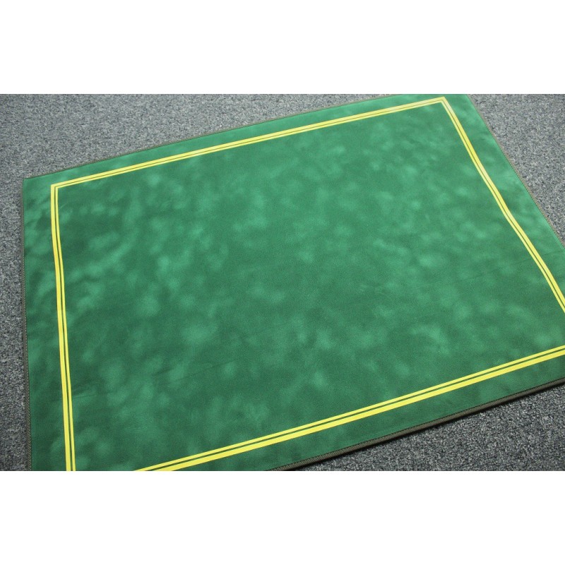 Tapis de cartes deluxe Suédine 70x50cm Vert Galoné