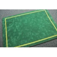 Tapis de cartes deluxe Suédine 70x50cm Vert Galoné