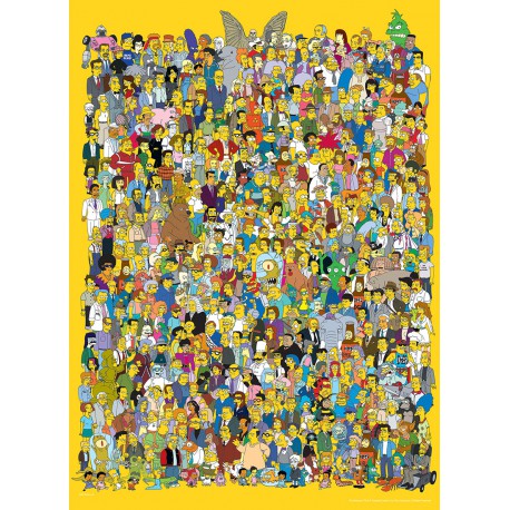 Puzzle 1000 pièces - The Simpsons Cast Collector