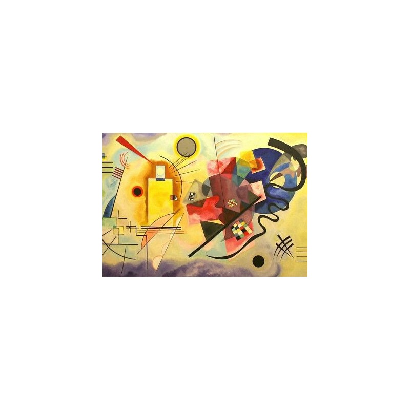 Puzzle 1000 pièces - Jaune, Rouge et Bleu - Kandinsky Puzzle 1000 pièces - Jaune, Rouge et Bleu - Kandinsky
