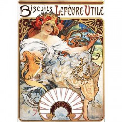 Puzzle 1000 pièces - Biscuits Lefèvre-Utile d' Alphonse Mucha
