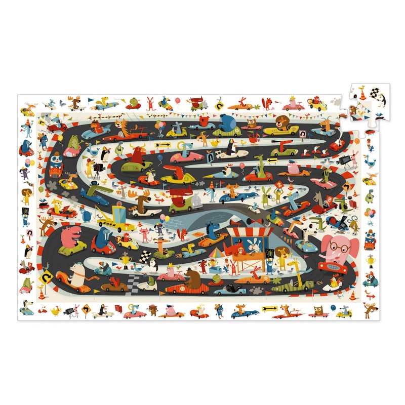 Puzzle 54 pièces observation - Rally Automobile Puzzle 54 pièces observation - Rally Automobile