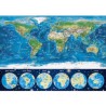 Puzzle 1000 pièces - Carte du Monde Néon