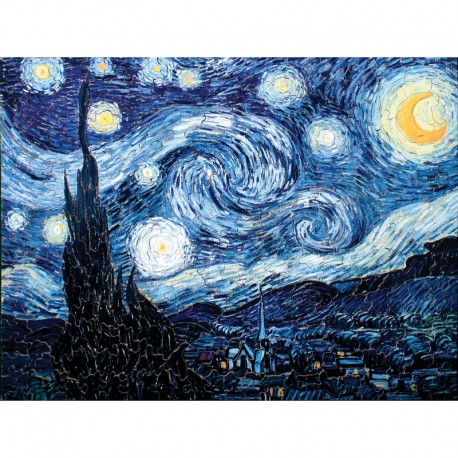 Puzzle 50 pièces - Nuit étoilée - Van Gogh