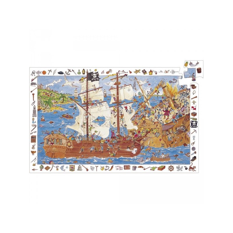 Puzzle 100 pièces - Les pirates Puzzle 100 pièces - Les pirates
