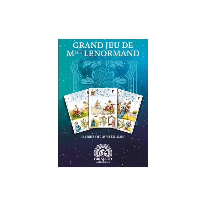 Acheter Tarot divinatoire Grand Jeu de Mlle Lenormand Grimaud - Boutique  Variantes Paris