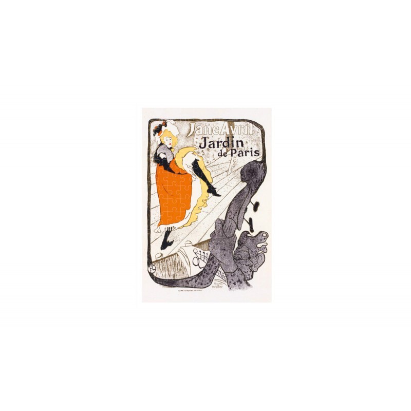 Micro Puzzle 150 pièces - Toulouse Lautrec - Jane Avril Jardin de Paris Micro Puzzle 150 pièces - Toulouse Lautrec - Jane Avril Jardin de Paris