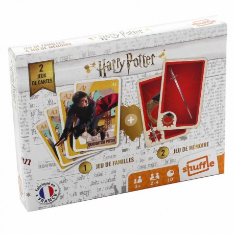 Cartes à jouer Harry Potter - Duo Pack : 7 Familles et Memory