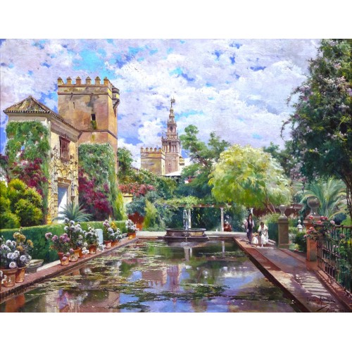 Puzzle 250 pièces - Le bassin d'Alcazar de Rodriguez