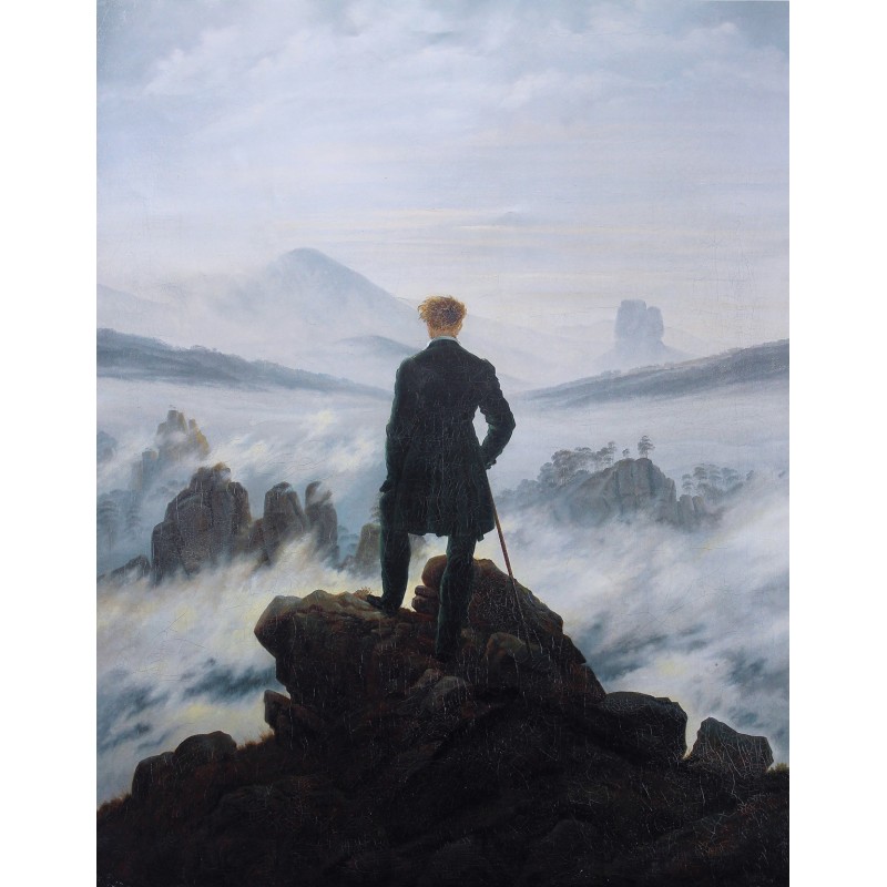 Puzzle 80 pièces - Le Promeneur de Friedrich Puzzle 80 pièces - Le Promeneur de Friedrich