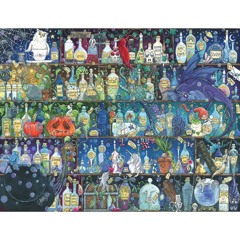 Puzzle 2000 pièces - Etagères à potion Puzzle 2000 pièces - Etagères à potion