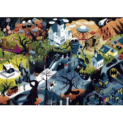Puzzle 1000 pièces - Tim Burton Films