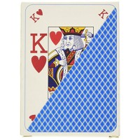 Cartes à jouer Poker Index Casino Modiano Bleu - 100 % Plastique