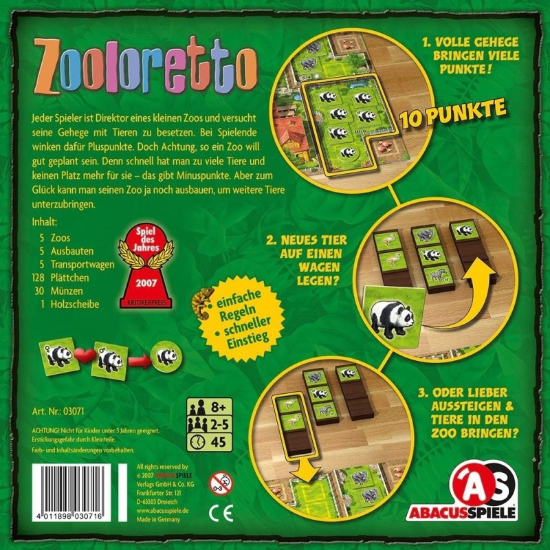 Zooloretto - Europäische Spielesammler Gilde