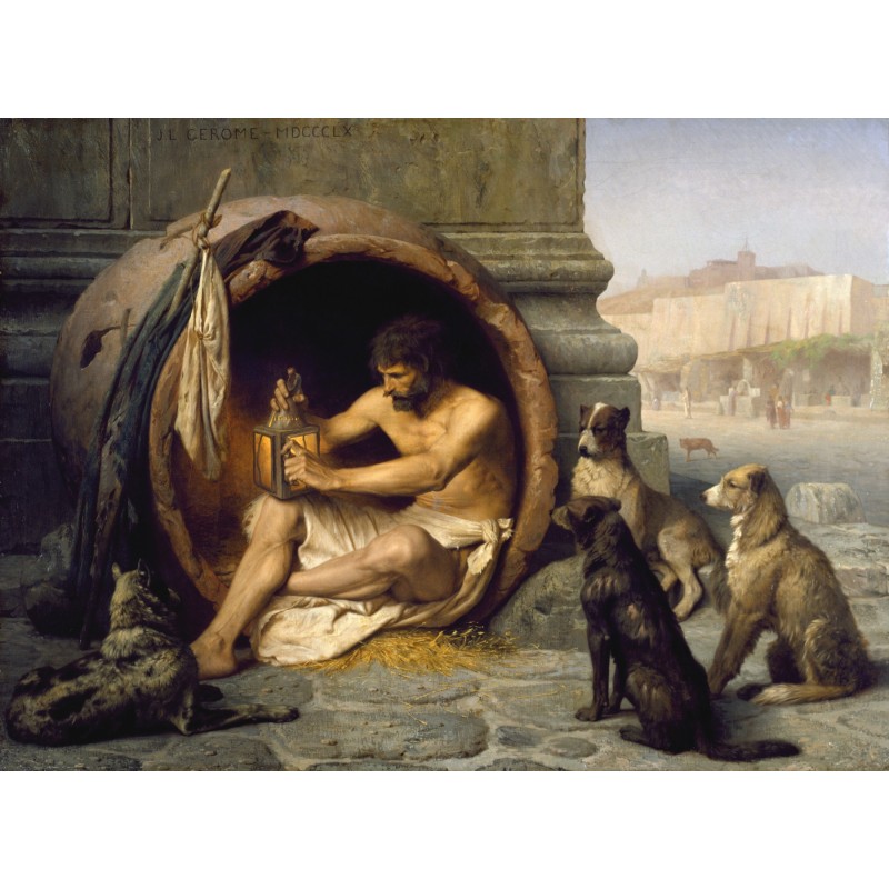 Puzzle 1000 pièces - Diogene, Jean-Léon Gérôme Puzzle 1000 pièces - Diogene, Jean-Léon Gérôme