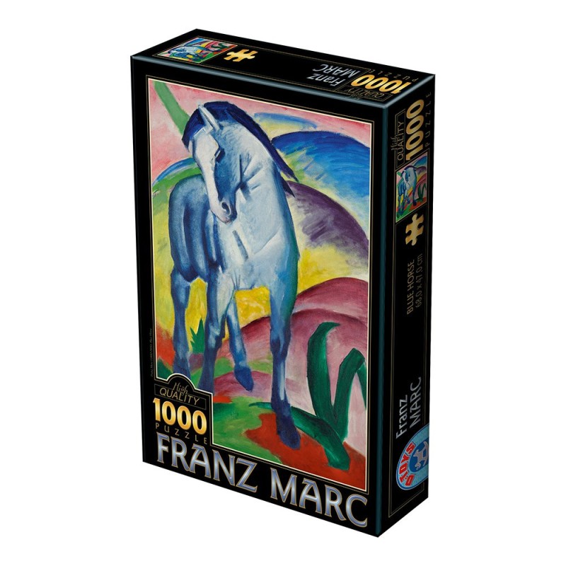 Puzzle 1000 pièces - Blue Horse, Franz Marc Puzzle 1000 pièces - Blue Horse, Franz Marc