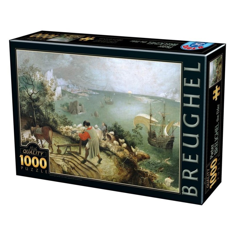 Puzzle 1000 pièces - Brueghel : Landscape with the Fall of Icarus Puzzle 1000 pièces - Brueghel : Landscape with the Fall of Icarus