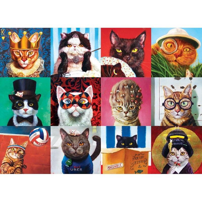 Puzzle 1000 pièces - Funny Cats Puzzle 1000 pièces - Funny Cats