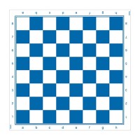 Tapis Echecs Souple Bleu - Taille 5