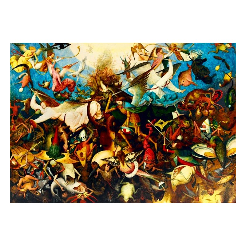 Puzzle 1000 pièces - La Chute des Anges Rebelles de Pieter Brueghel The Elder