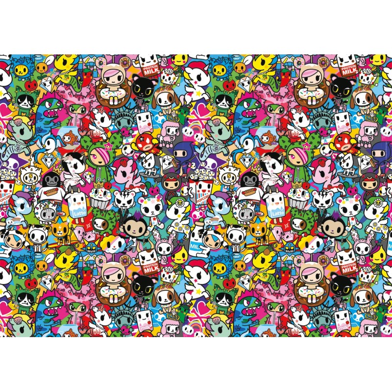 Clementoni Tokidoki-1000 pièces-Puzzle Adulte-fabriqué en Italie, 39555, No  Color : : Jeux et Jouets