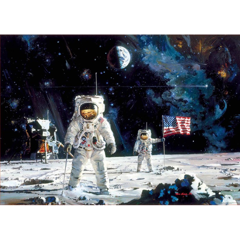 Puzzle 1000 pièces - 1er Homme sur la lune Puzzle 1000 pièces - 1er Homme sur la lune