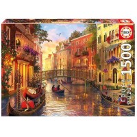 Puzzle 1500 pièces - Coucher de Soleil à Venise