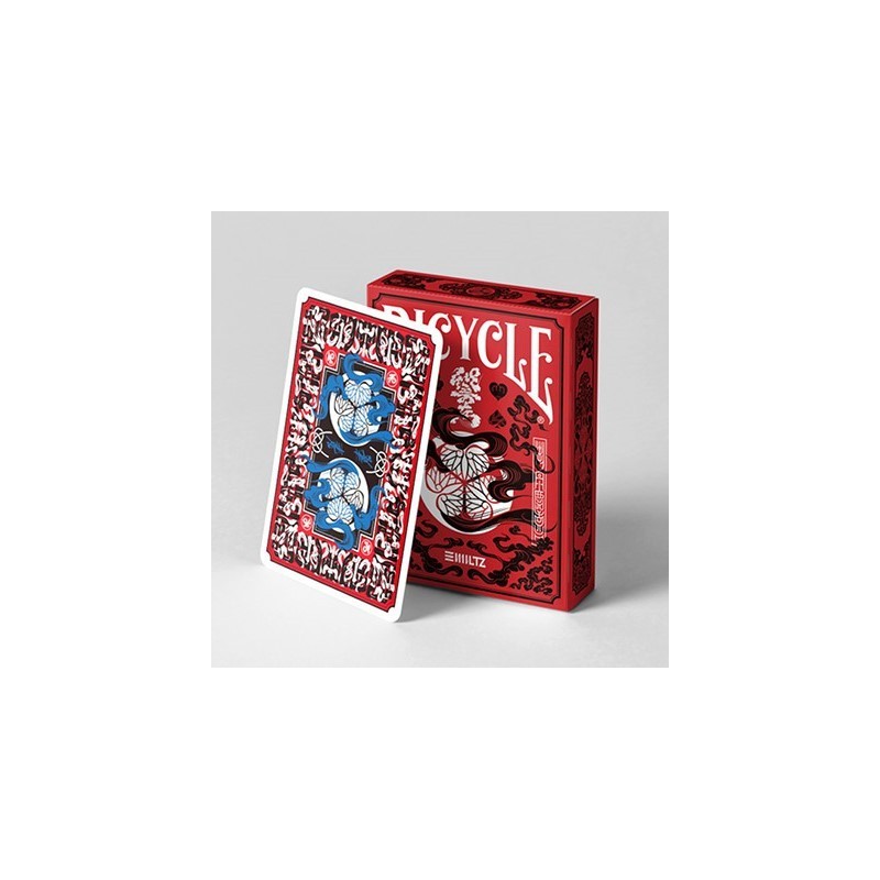 Cartes à jouer Bicycle Edo Karuta - Red Cartes à jouer Bicycle Edo Karuta - Red