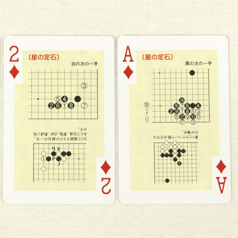 Cartes à jouer Joseki - Ouvertures au Jeu de Go