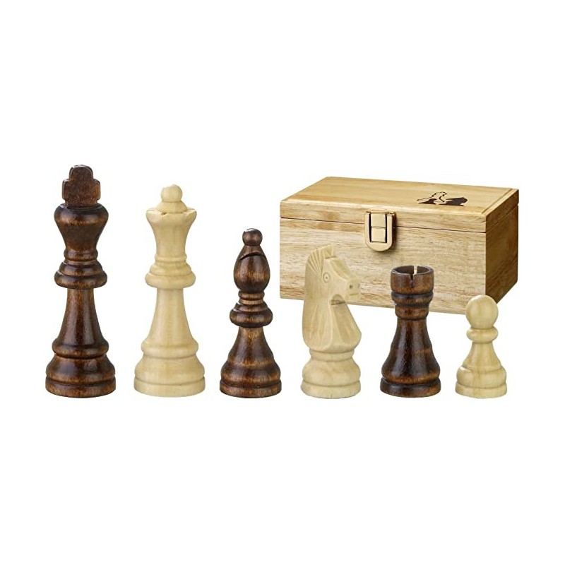 Pièces d'échecs en bois Remus - Taille 4.5