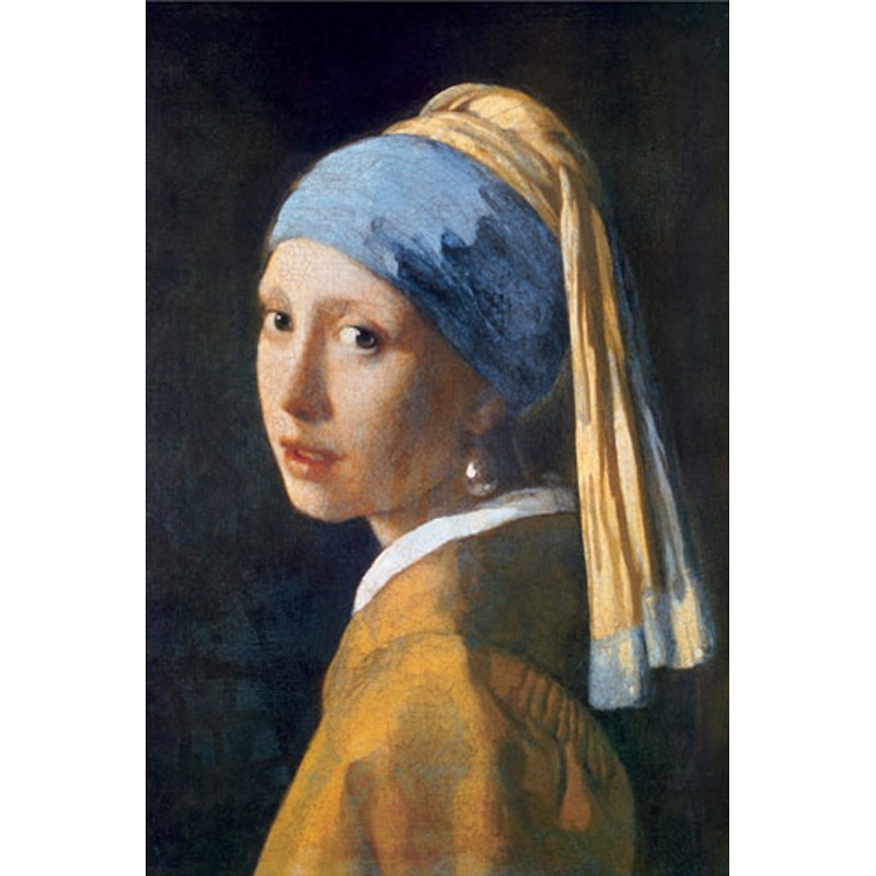 Puzzle 1000 pièces - Jeune fille à la perle, Jan Vermeer Puzzle 1000 pièces - Jeune fille à la perle, Jan Vermeer