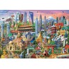 Puzzle 1500 pièces - Gratte-Ciels d'Asie
